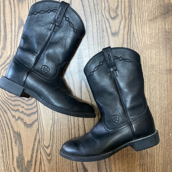 Ariat Black Boots Western Womens Size 5.5 - Picture 5 of 7